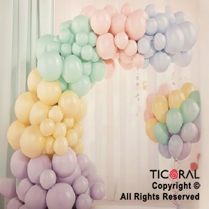 SET DE GLOBOS ARCO XL COLORES PASTELES 70 UNIDADES (U24-084)